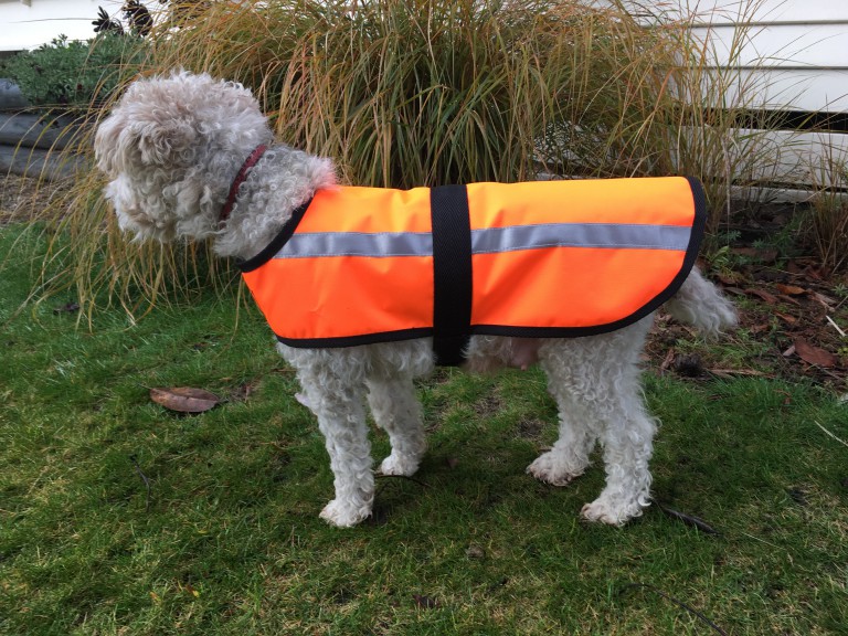 Custom Made High Vis Waterproof Dog Jackets Fleece lined Dog Jacket