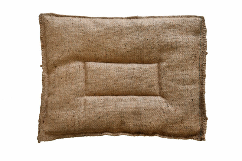 Natural Hessian Dog Bed - Small - Image 2