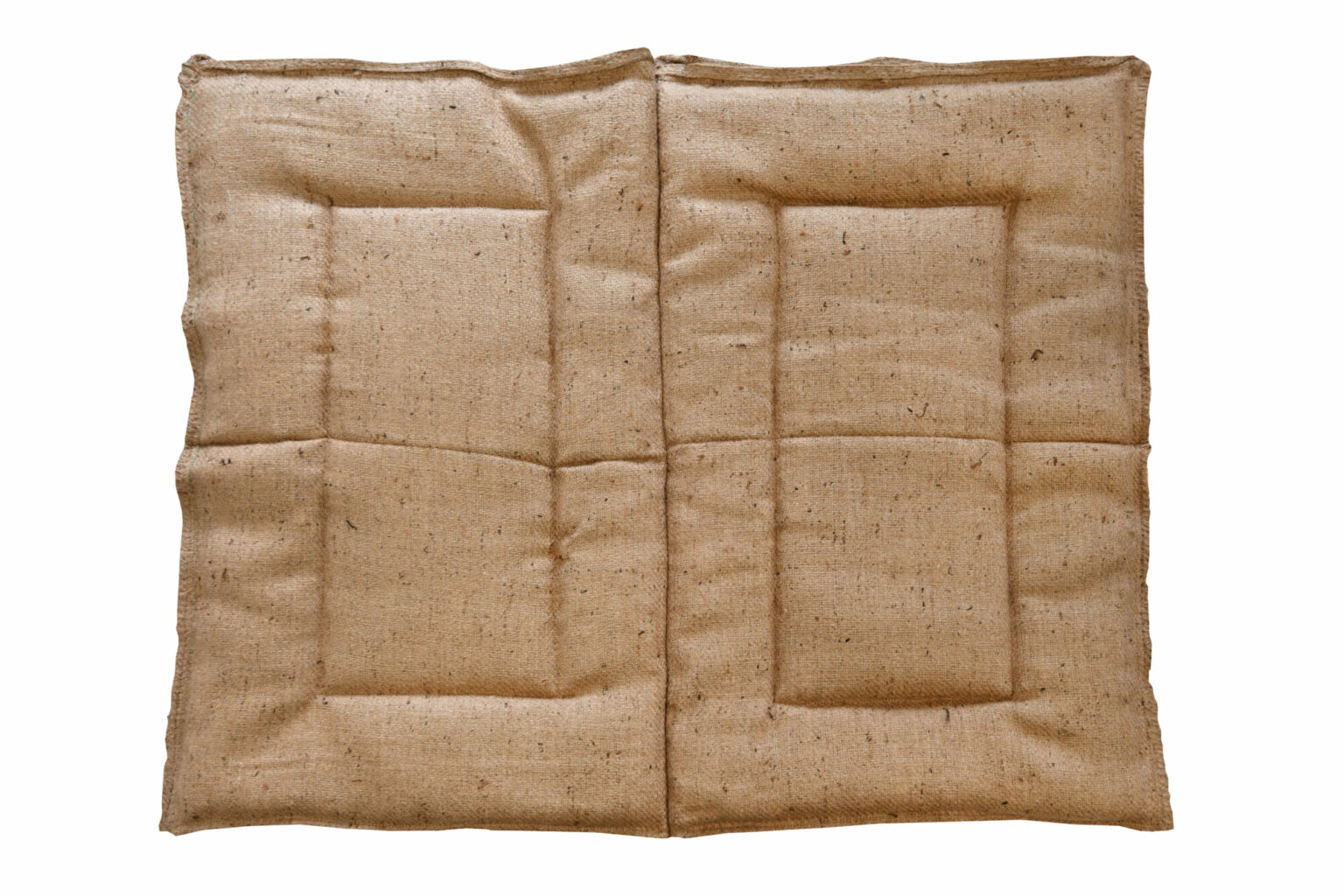 Extra Large Natural Hessian Wool Dog Bed